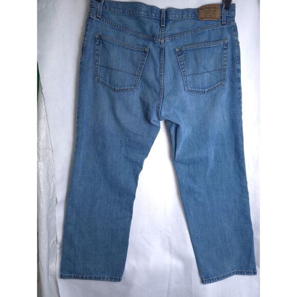 Authentics Signature by Levi Jeans Mens 40x30 Blue Denim Straight Classic Casual - Picture 10 of 11